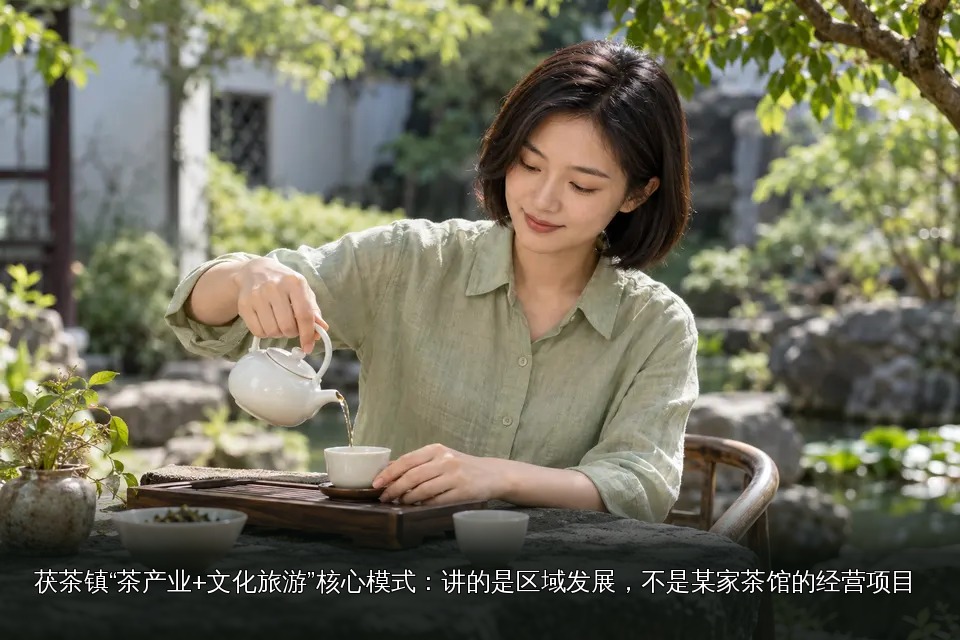 年轻女性品茶主题图｜花园白瓷壶冲泡